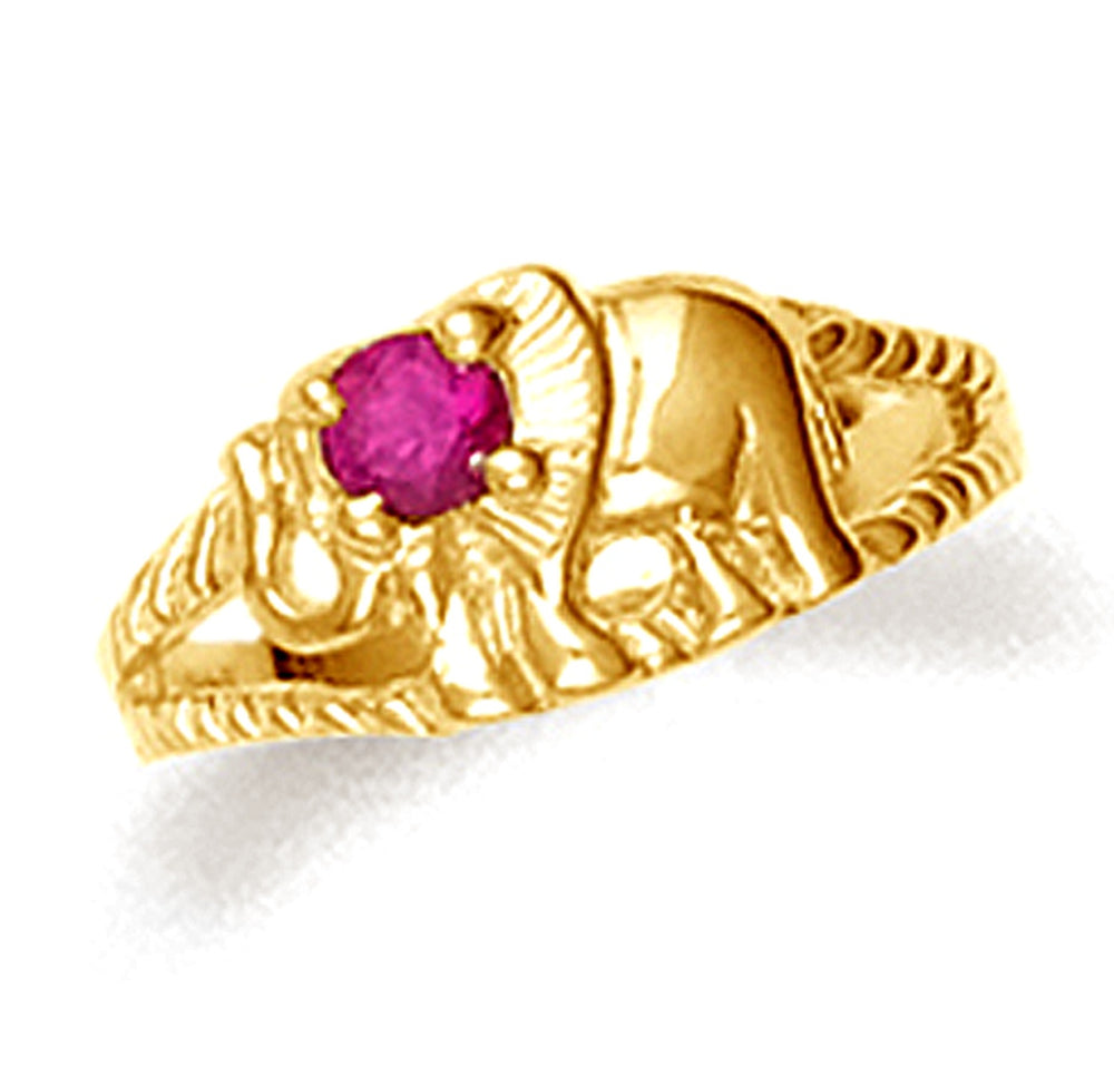 Gold Baby Elephant Ring — Google Merchant 1200px primary