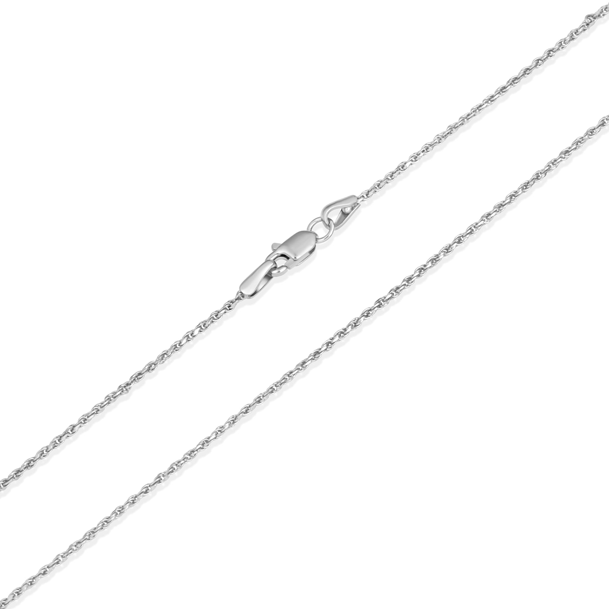 1 mm Gold Rope Chain Necklace, view 4
