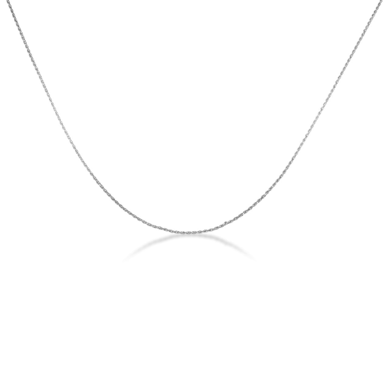 1 mm Gold Rope Chain Necklace, view 5