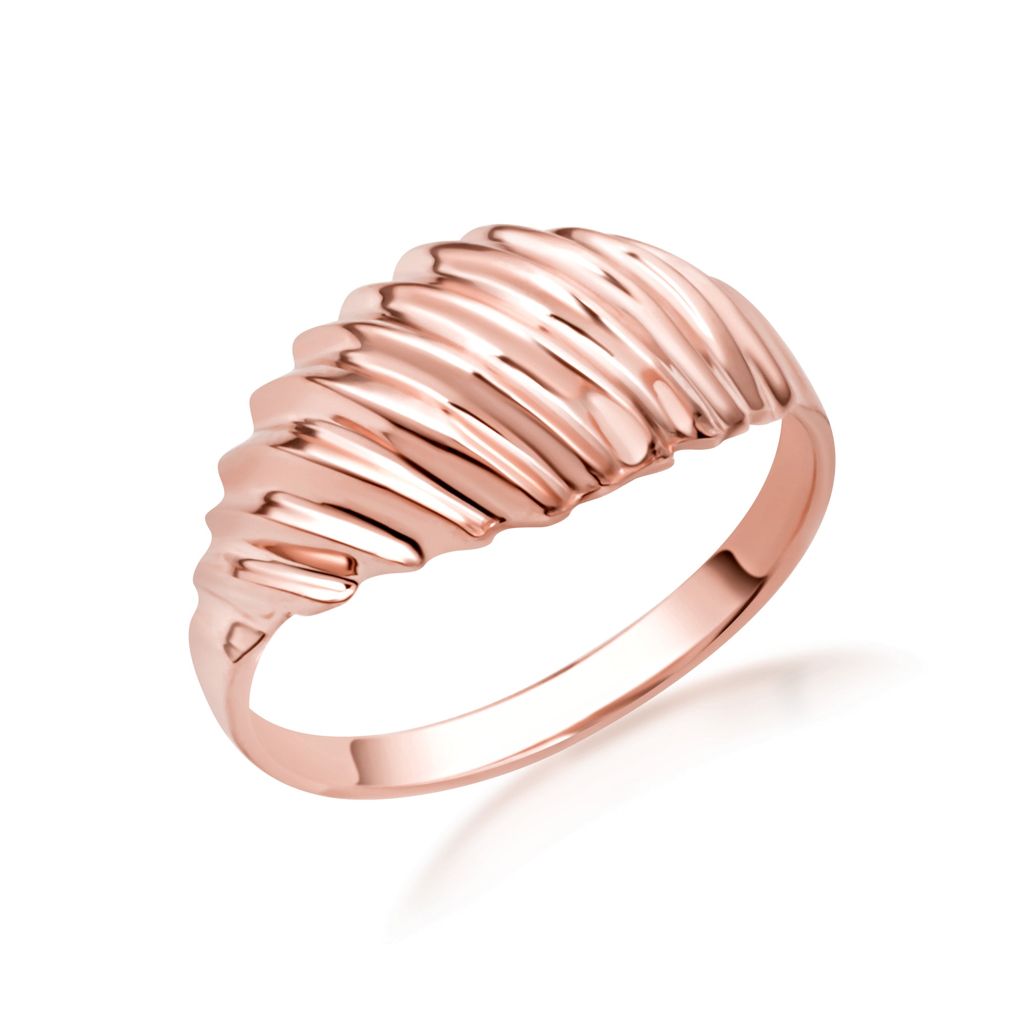 10K/14K Gold Dome Ring, view 5