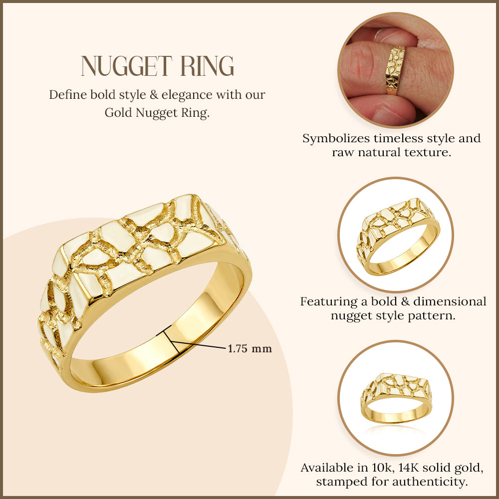10K/14K Gold Men's Pinky Ring, view 3