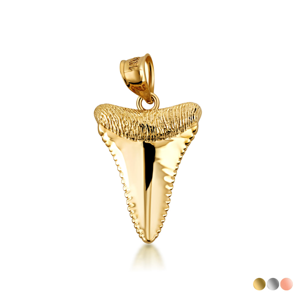 10K/14K Gold Shark Tooth Necklace