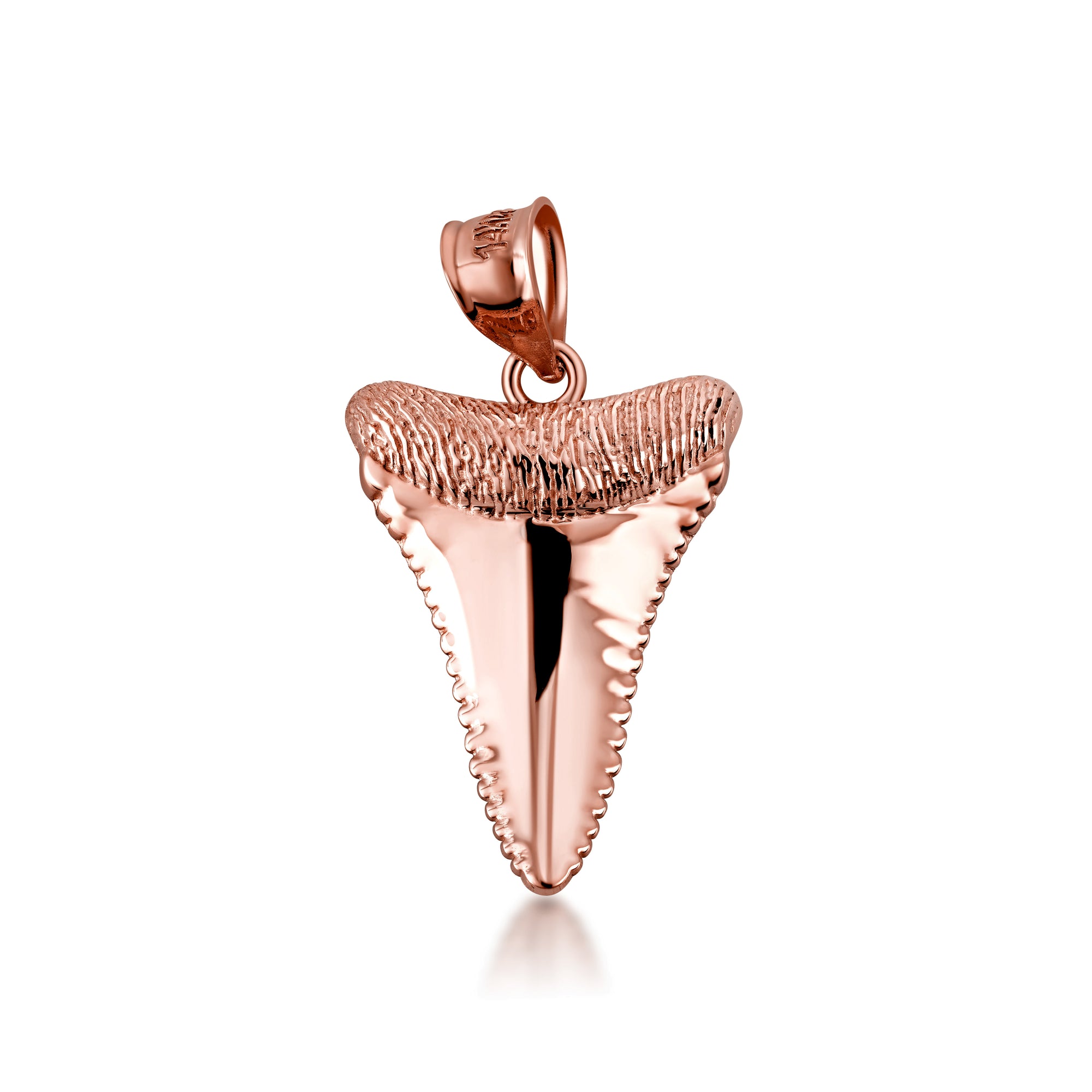 10K/14K Gold Shark Tooth Necklace, view 6