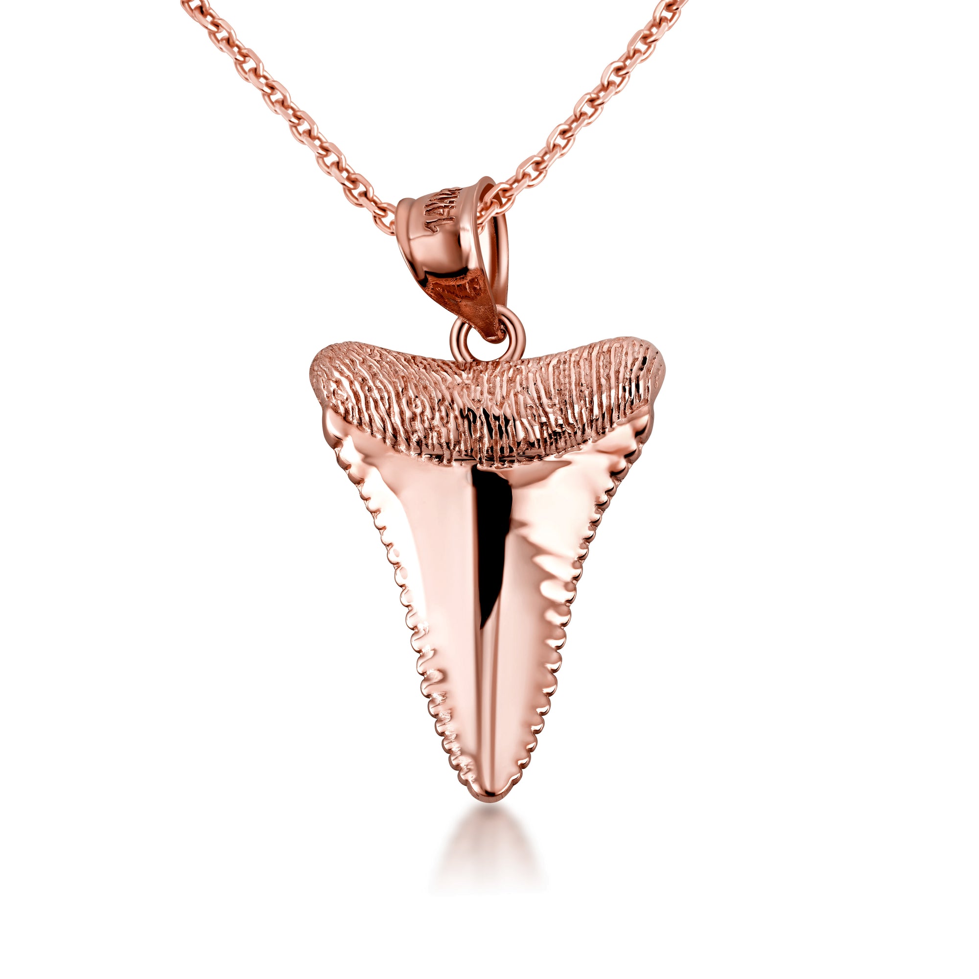10K/14K Gold Shark Tooth Necklace, view 7
