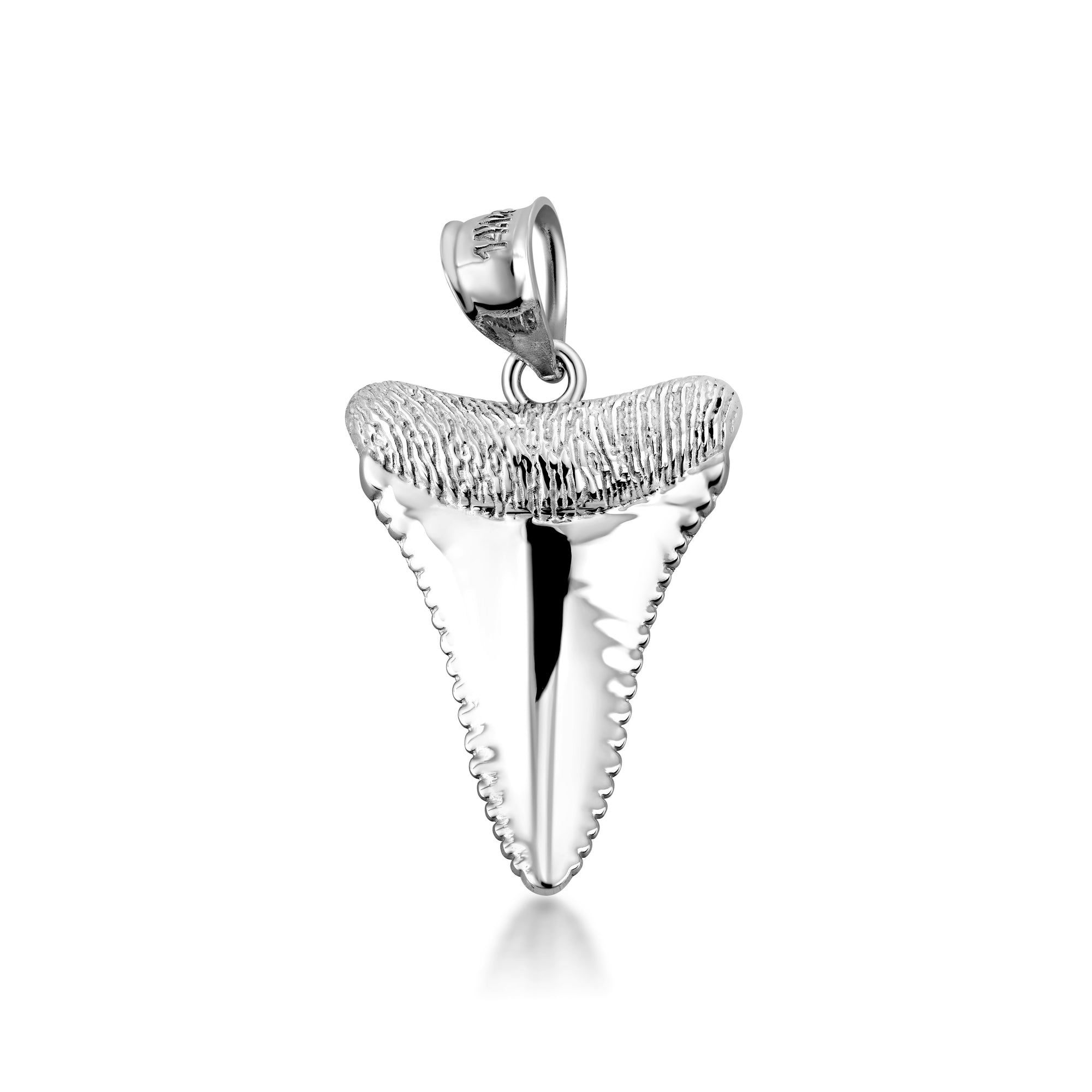 10K/14K Gold Shark Tooth Necklace, view 8
