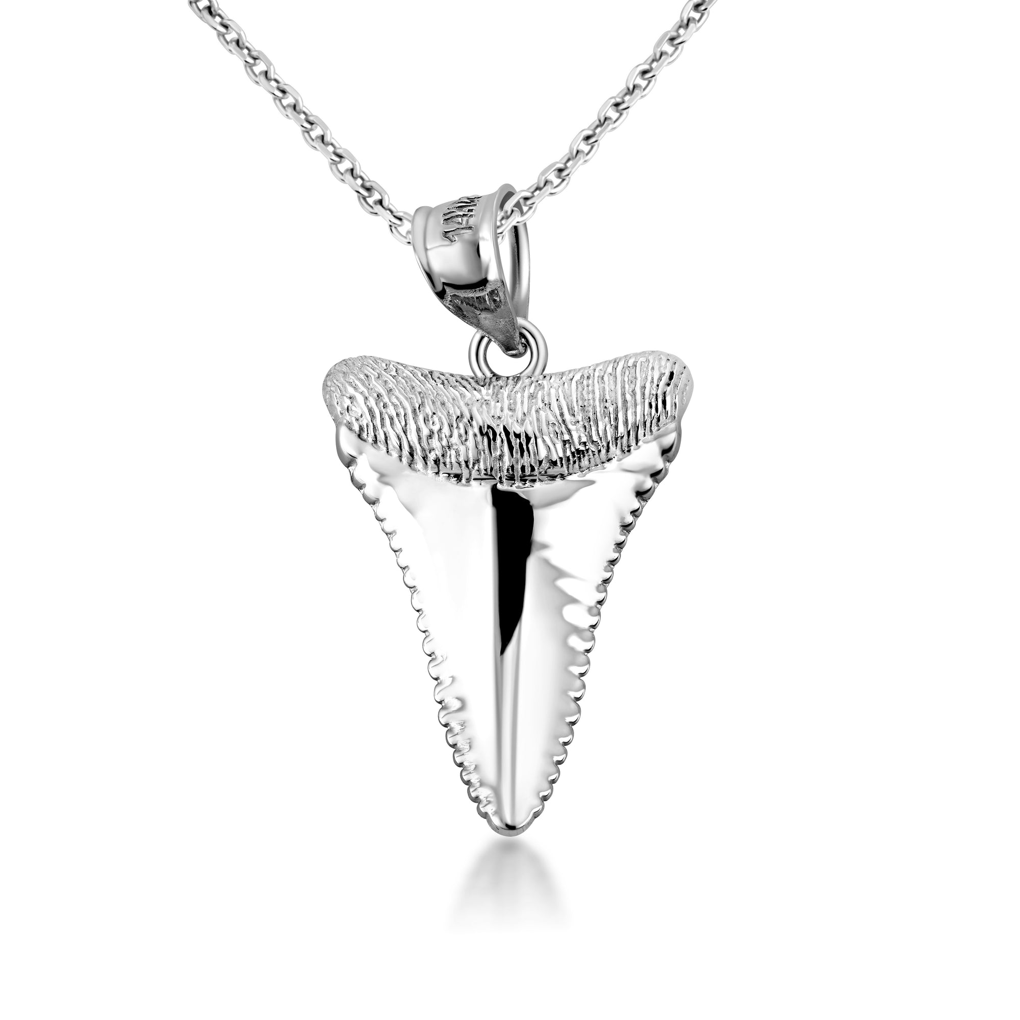 10K/14K Gold Shark Tooth Necklace, view 9