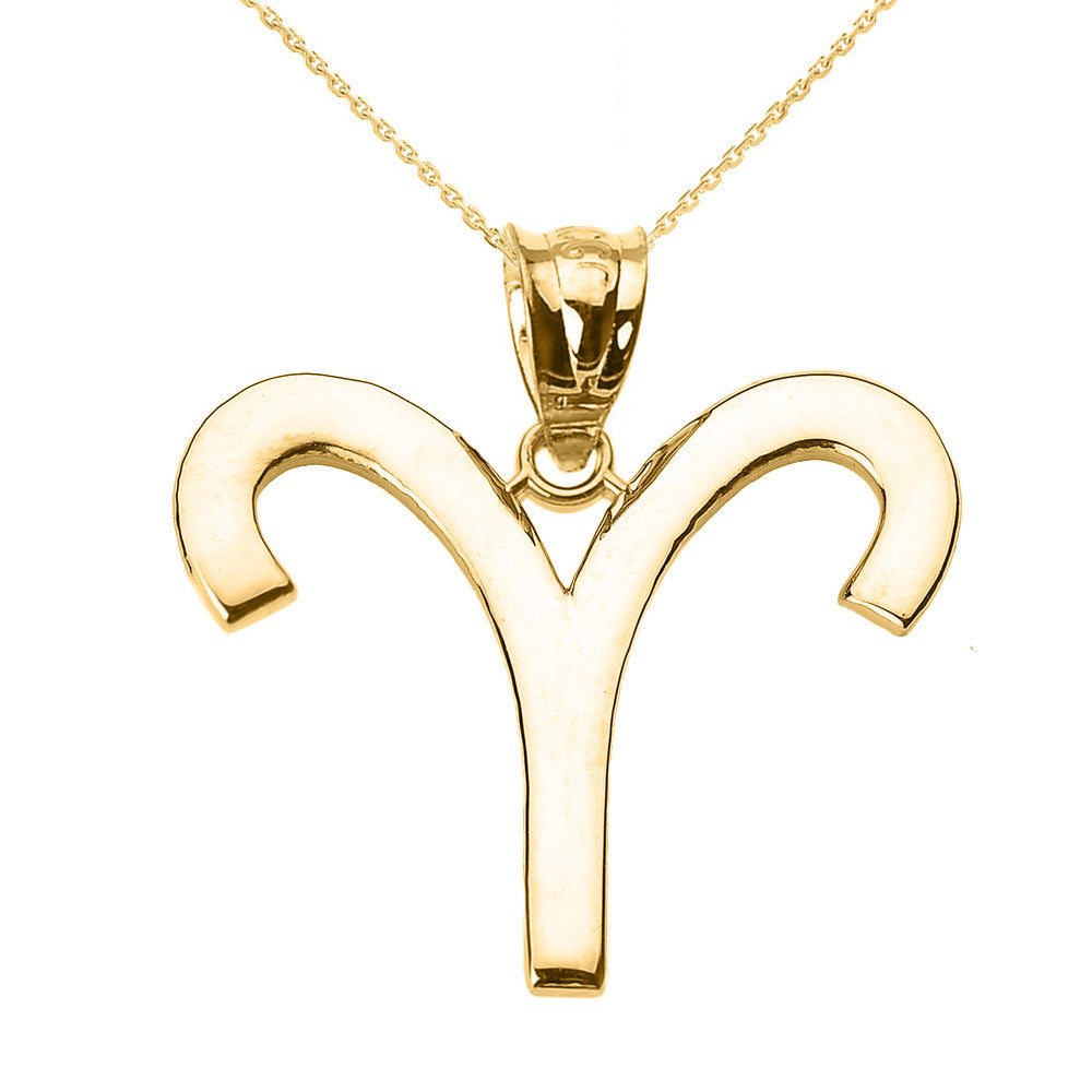 10K/14K Gold Zodiac Sign Custom Necklace, view 5