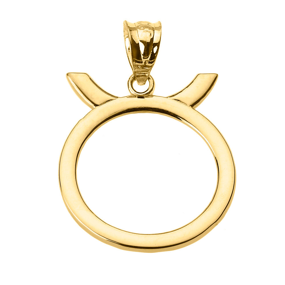 10K/14K Gold Zodiac Sign Custom Necklace, view 8