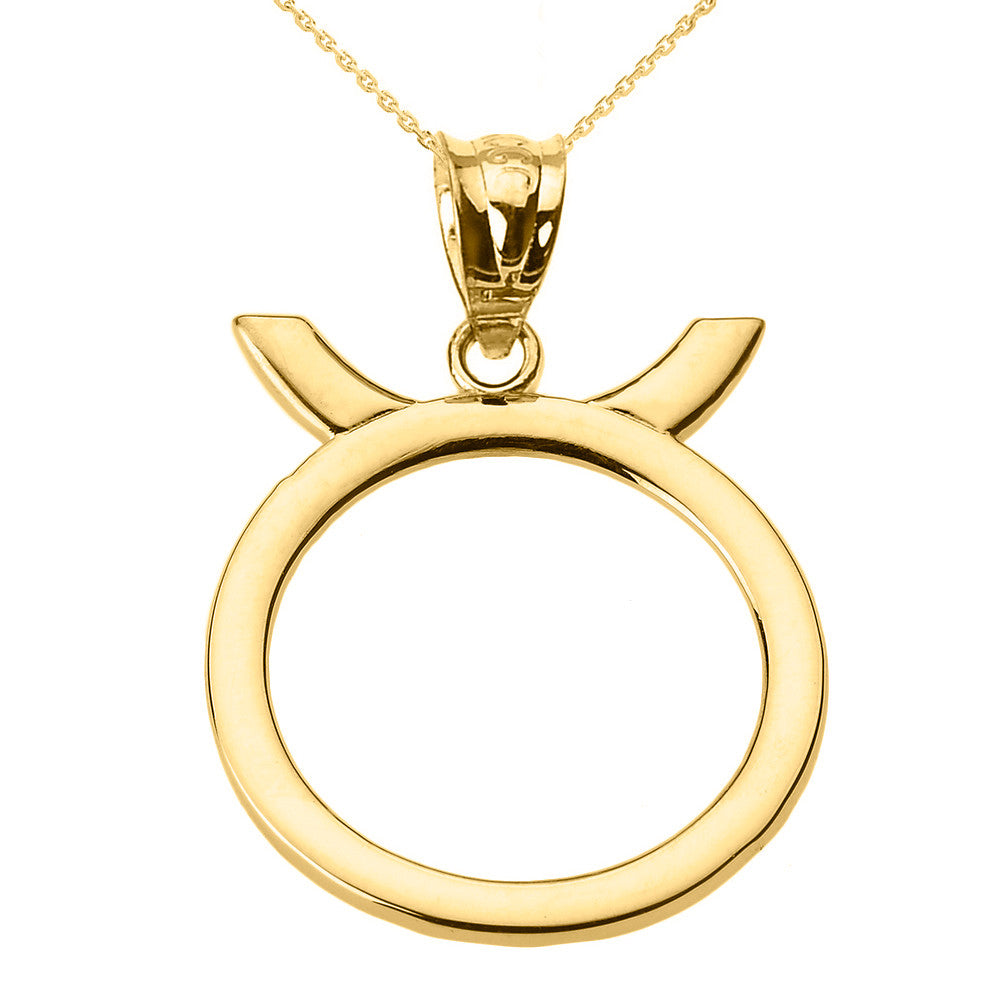 10K/14K Gold Zodiac Sign Custom Necklace, view 9
