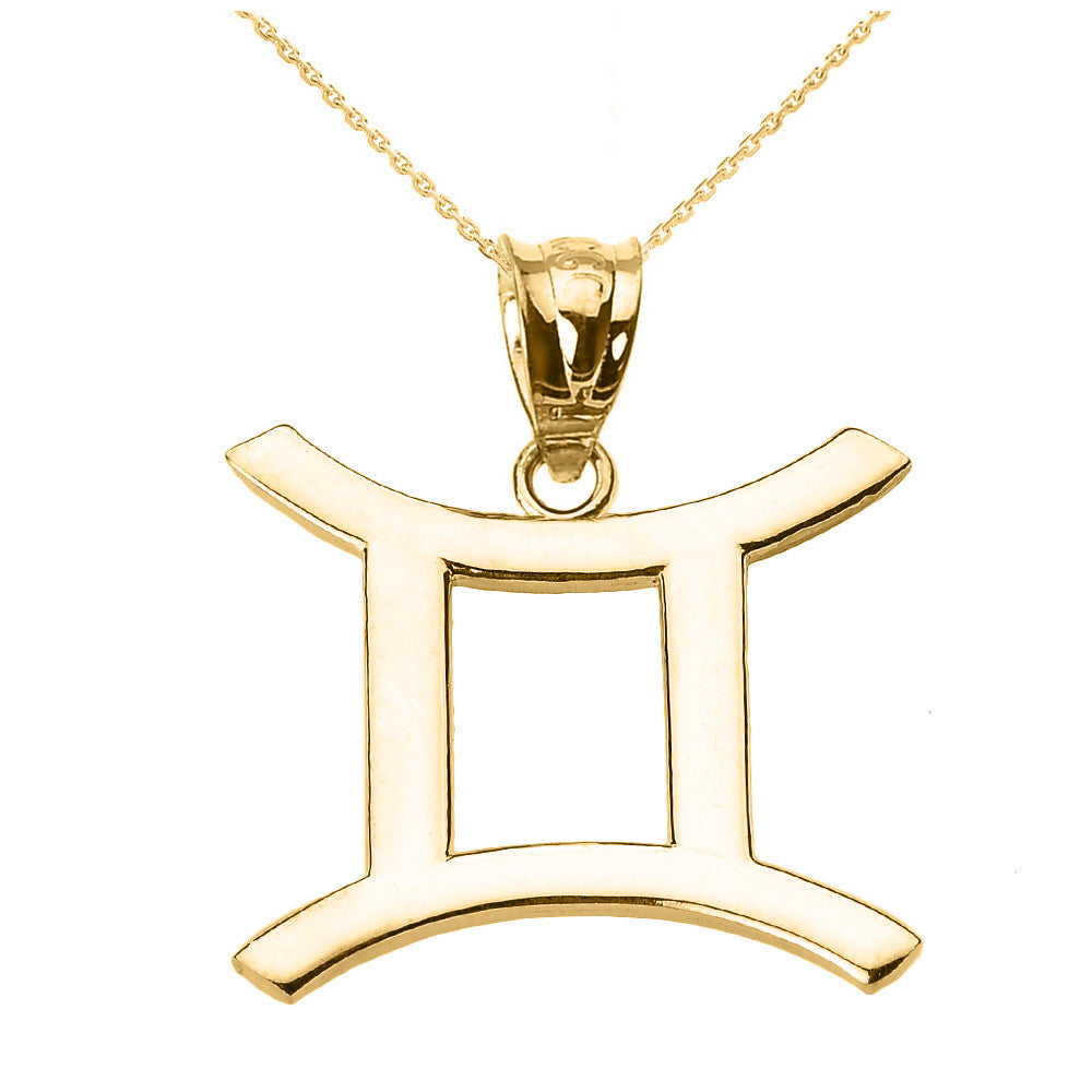 10K/14K Gold Zodiac Sign Custom Necklace, view 11