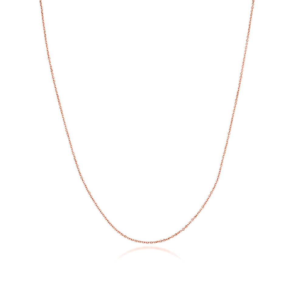 10K/14K Rose Gold Rolo Chain Necklace