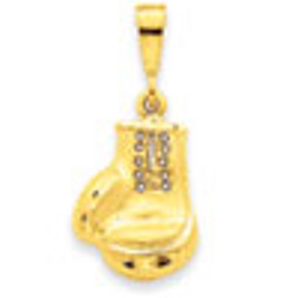 14K Gold Boxing Glove Charm Necklace