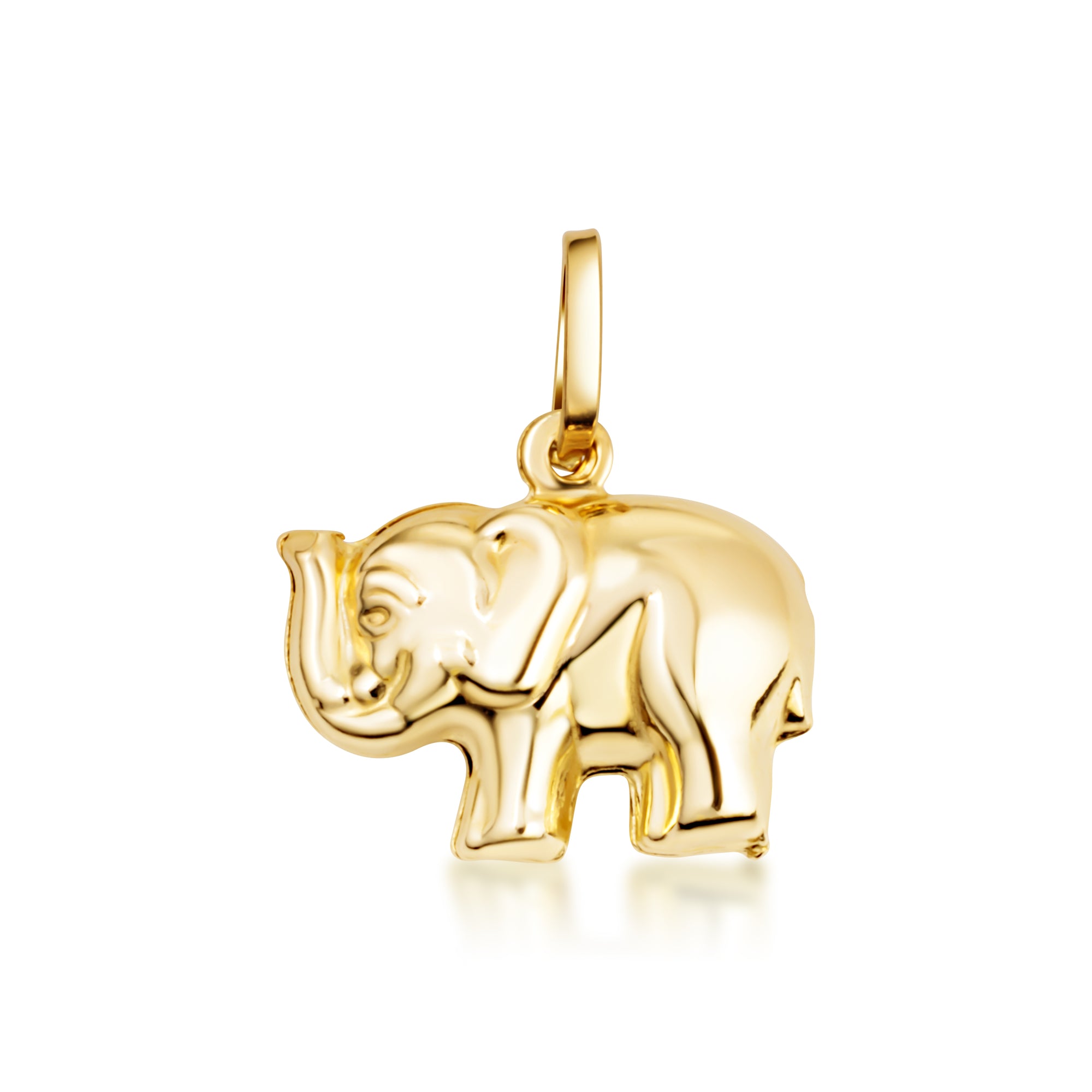 14K Gold Elephant Lucky Necklace