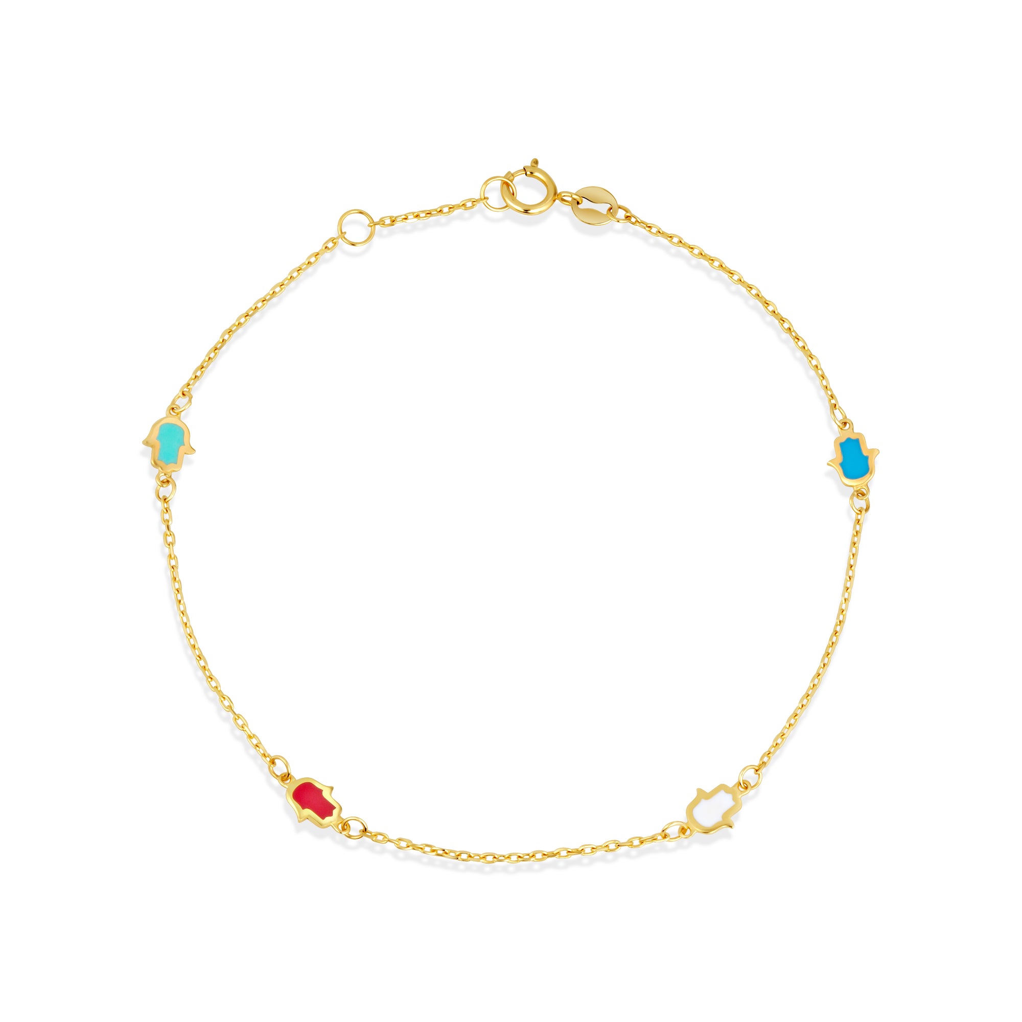 14K Gold Hamsa Bracelet