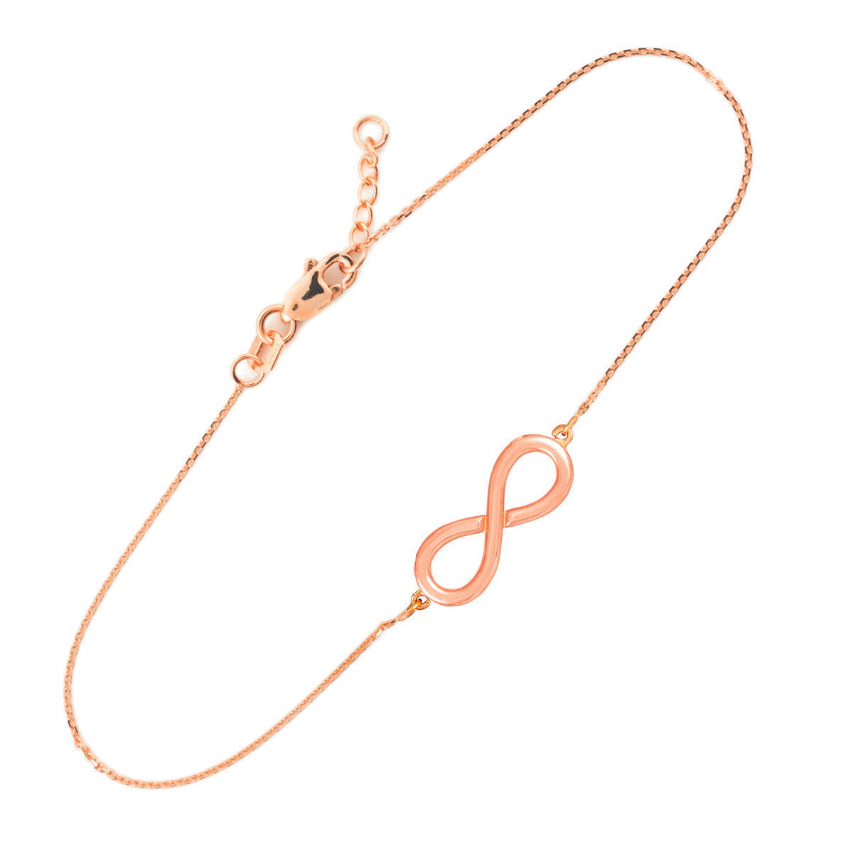 14K Gold Infinity Bracelet, view 2
