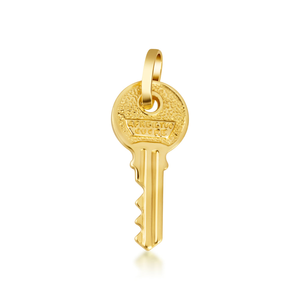 14K Gold Key Necklace