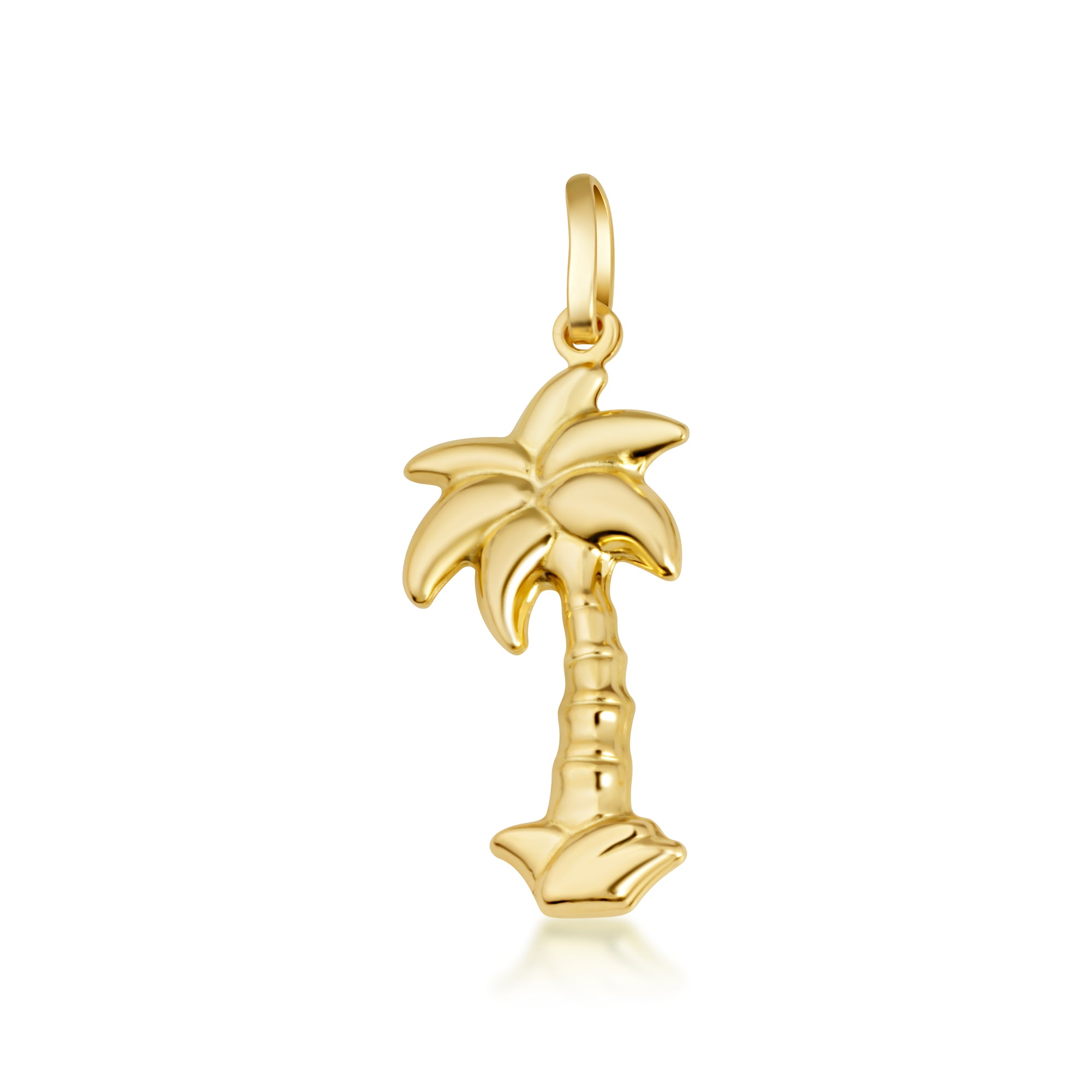 14K Gold Palm Tree Necklace