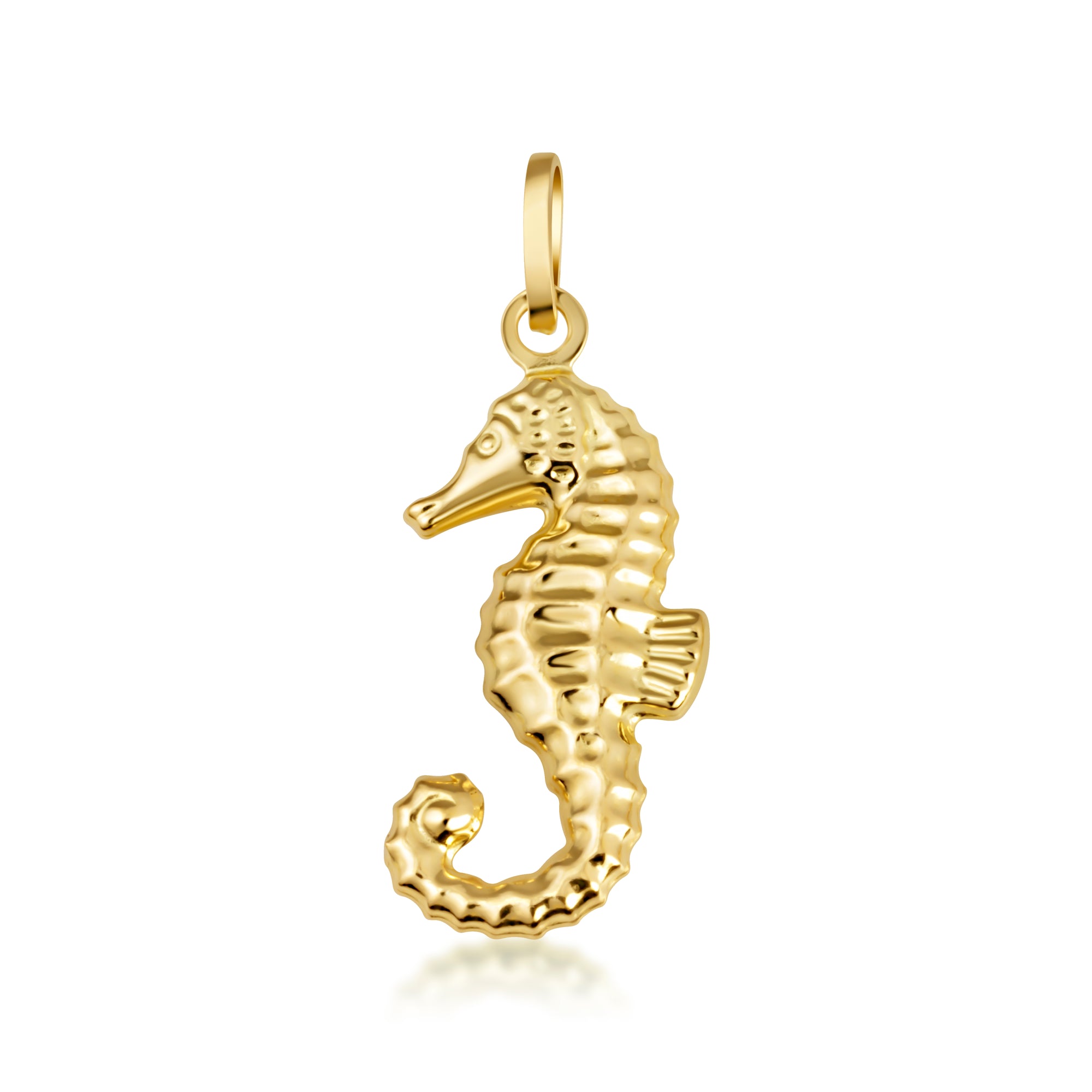 14K Gold Seahorse Necklace