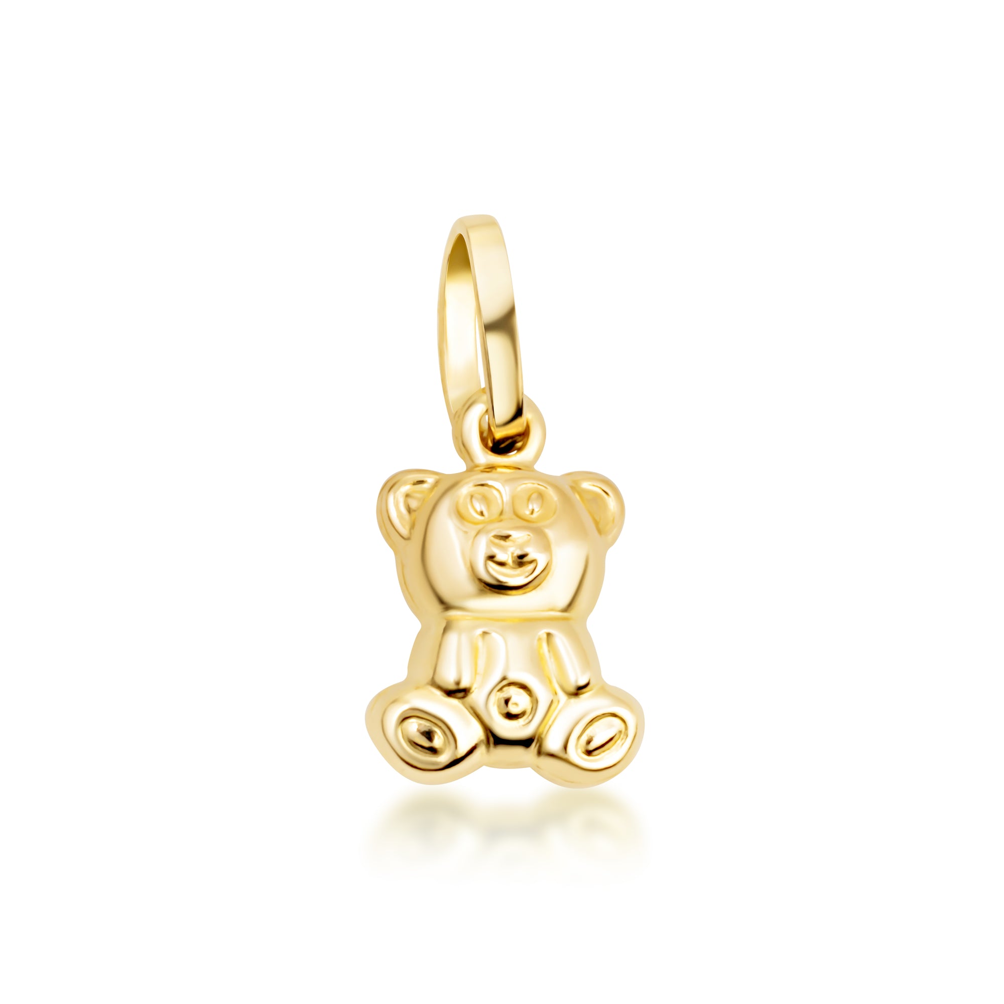 14K Gold Teddy Bear Necklace