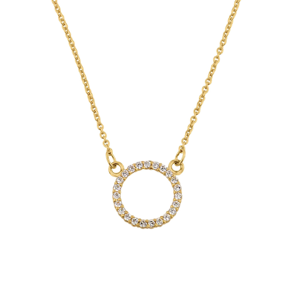 14K Yellow Gold "Circle of Love" Necklace
