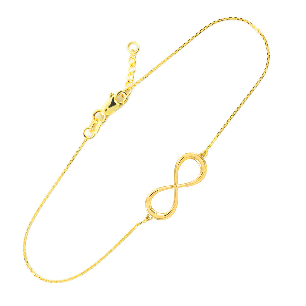 14K Yellow Gold Classic Infinity Bracelet