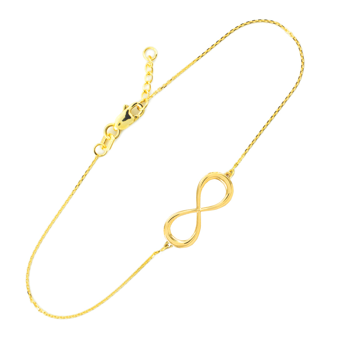 14K Yellow Gold Classic Infinity Bracelet