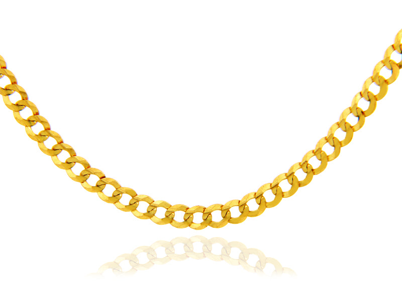 2.85 mm Men’s Gold Miami Cuban Link Chain Necklace