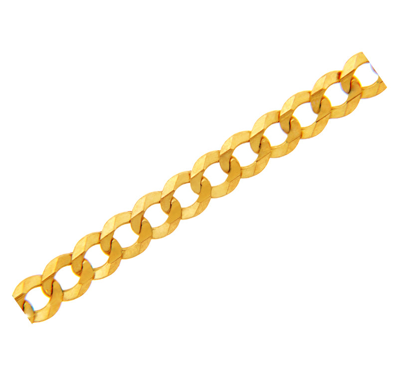 2.85 mm Men’s Gold Miami Cuban Link Chain Necklace, view 2