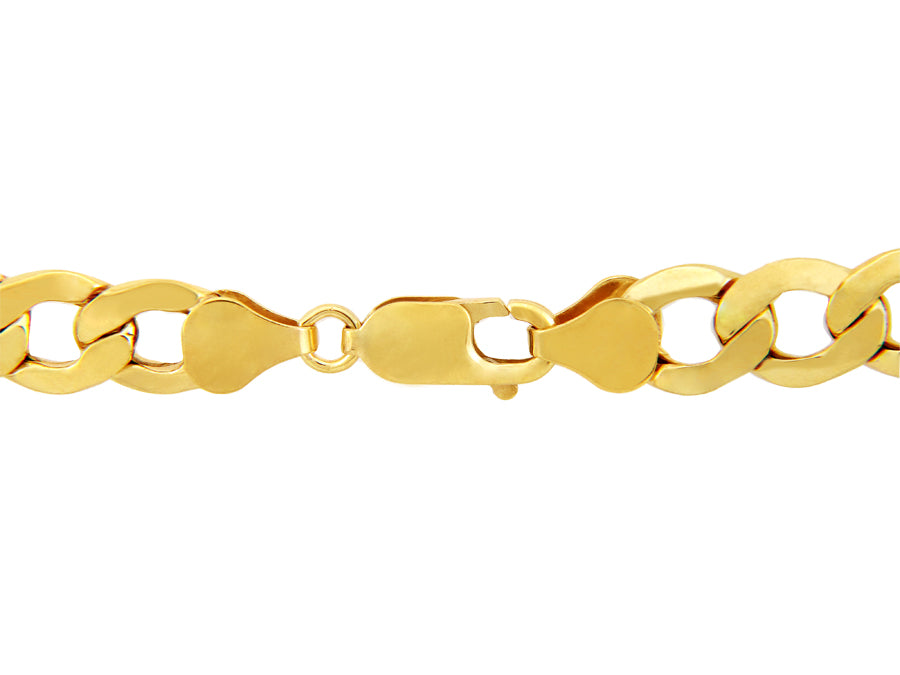 4.73 mm Hollow Men's Gold Miami Cuban Link Chain Necklace, view 2
