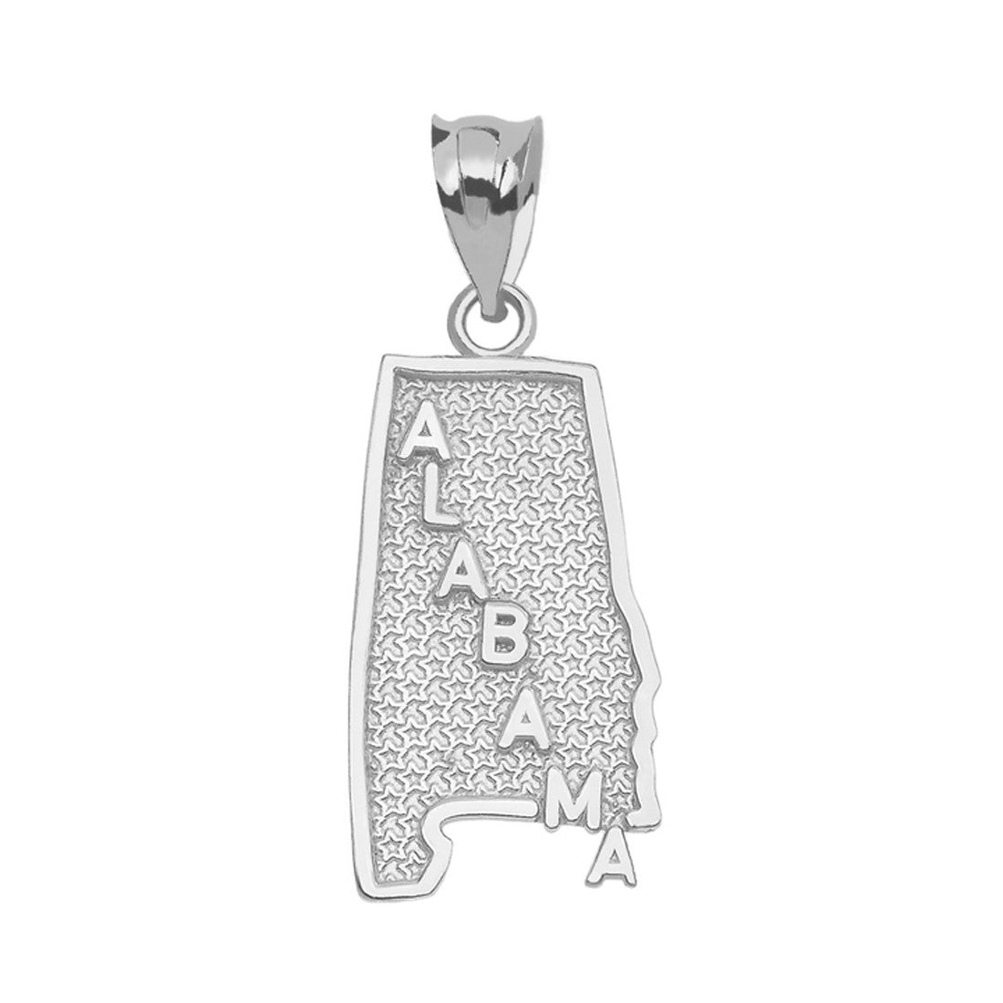 Alabama State Map Gold Pendant Necklace, view 4