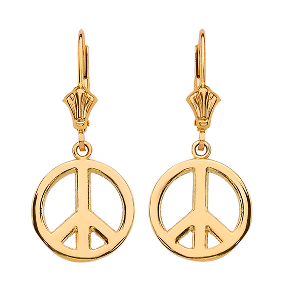 Boho Peace Sign Earrings
