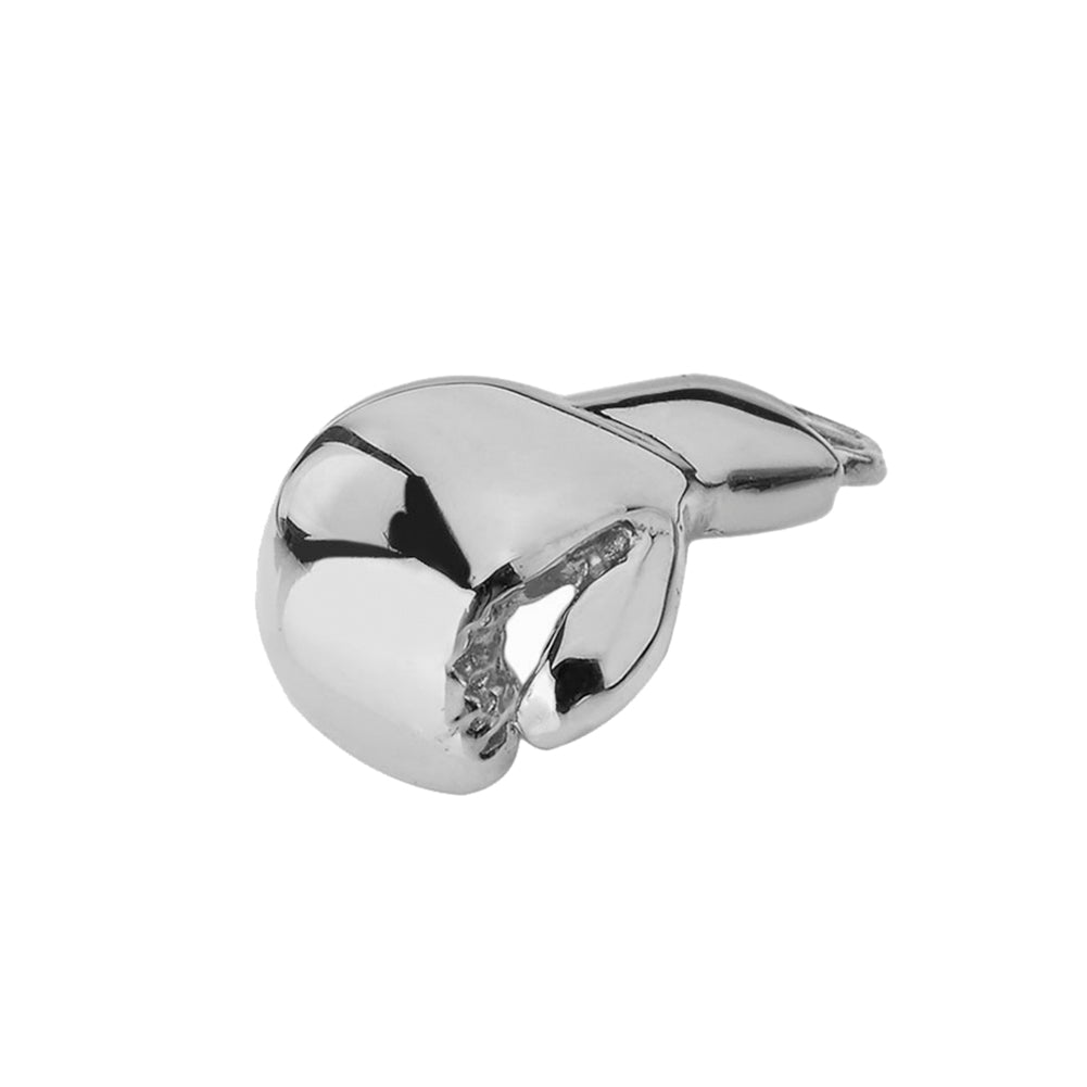 Boxing Glove Pendant Necklace in Sterling Silver, view 3