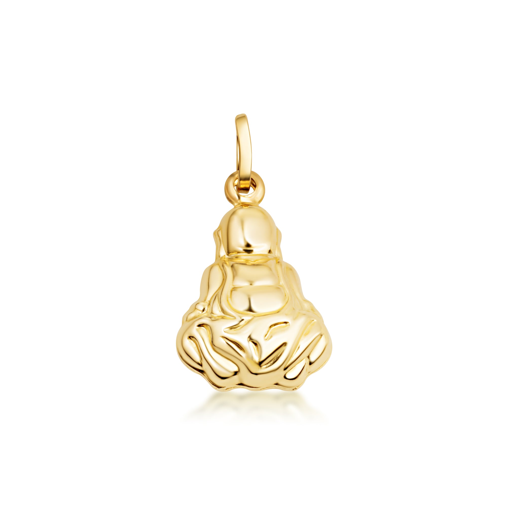 Buddha Necklace in 14K Gold, view 6
