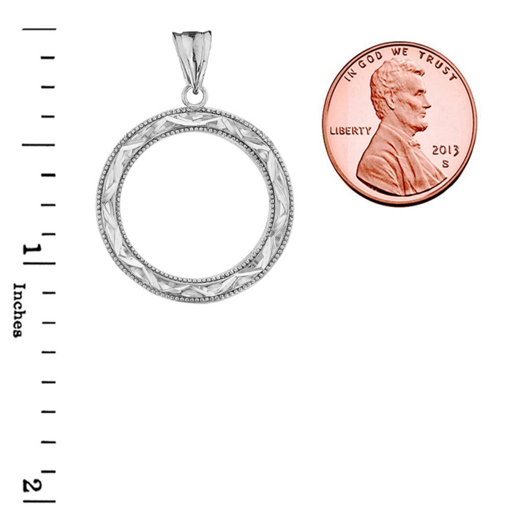 Chic Sparkle Cut Circle of Life Pendant Necklace in Sterling Silver, view 3