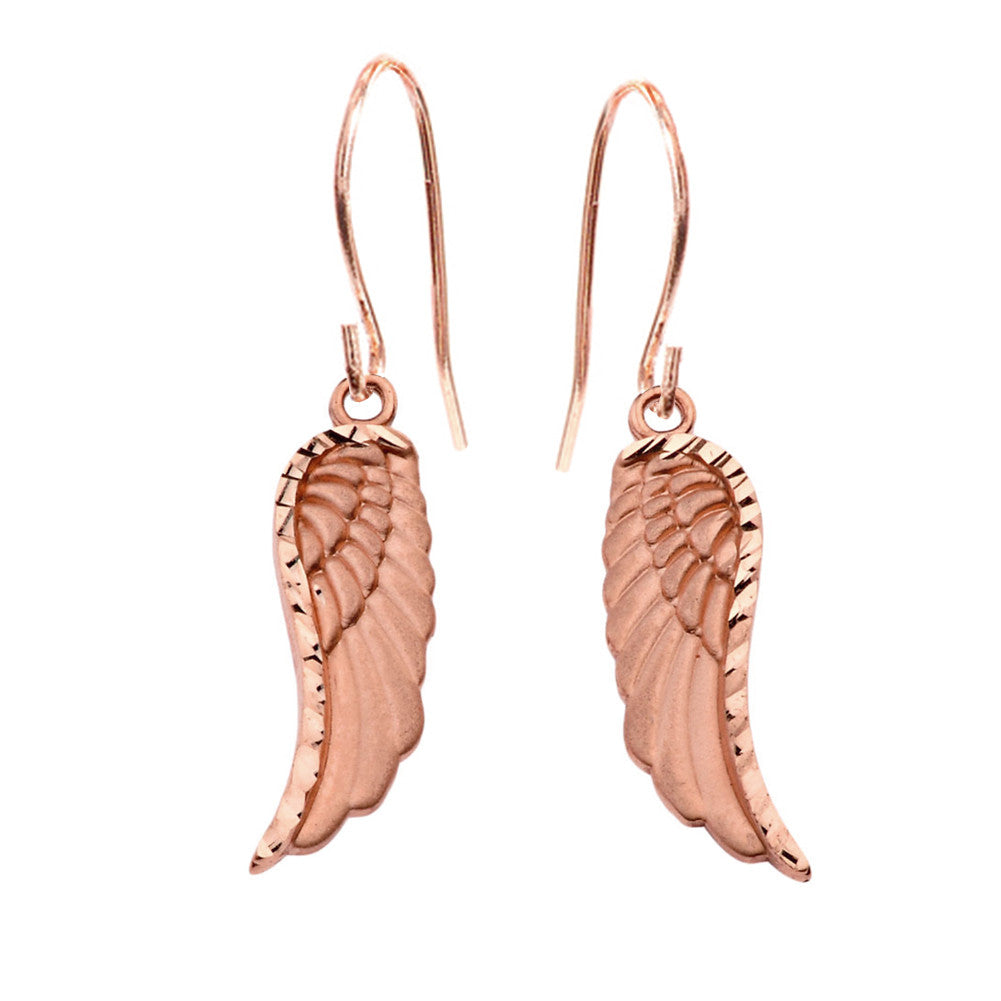 Dangling Angel Wing Earrings, view 2