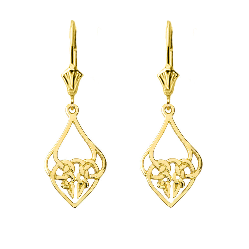 Designer Celtic Knot Statement Earrings