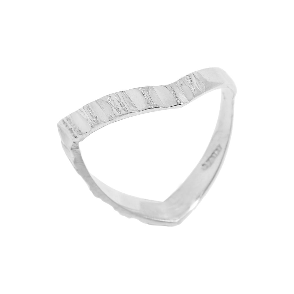 Diamond-Cut Sterling Silver Thumb Ring