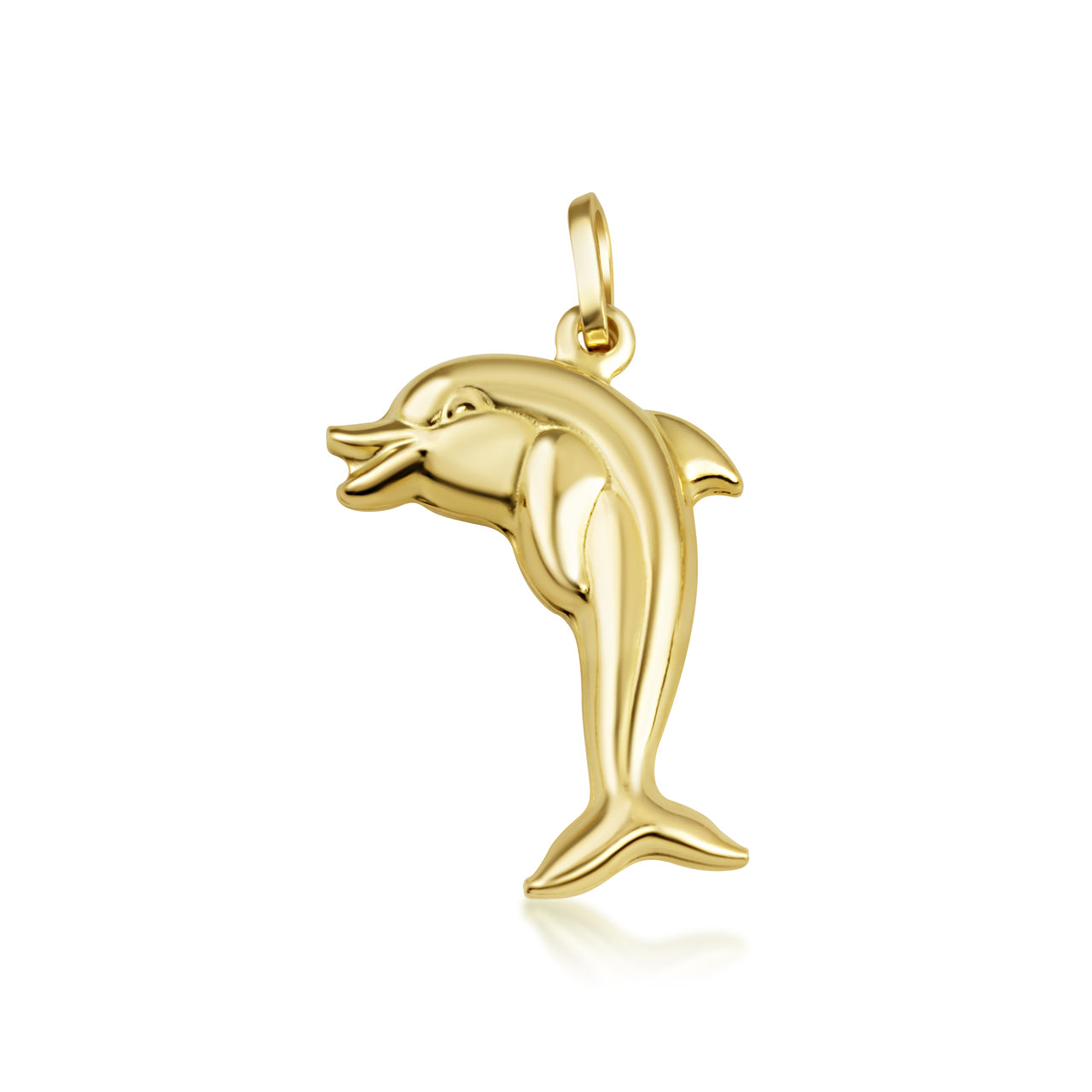 Dolphin Necklace in 14K Gold