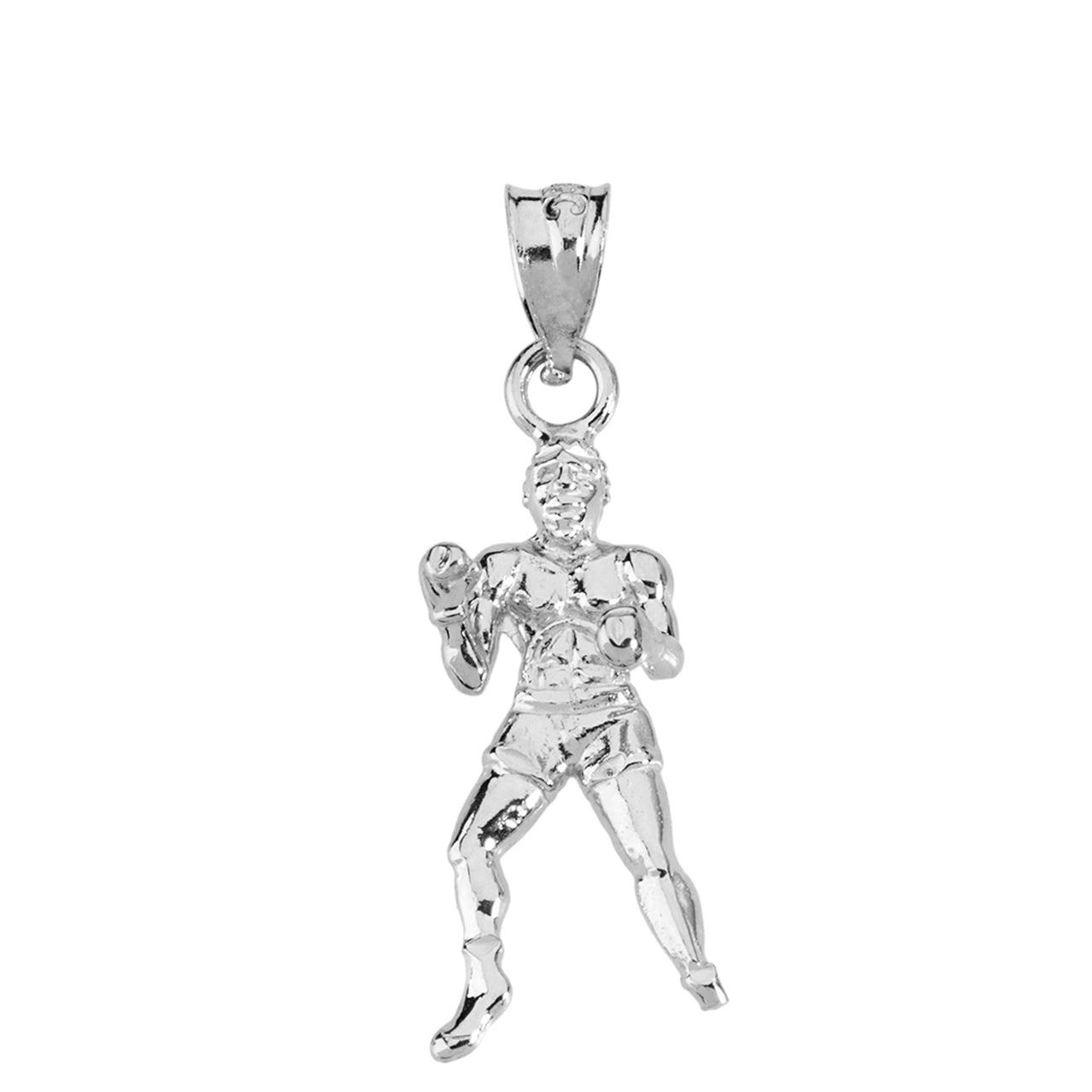 Fight Sports Athletic Boxing Pendant Necklace in Solid Gold, view 7