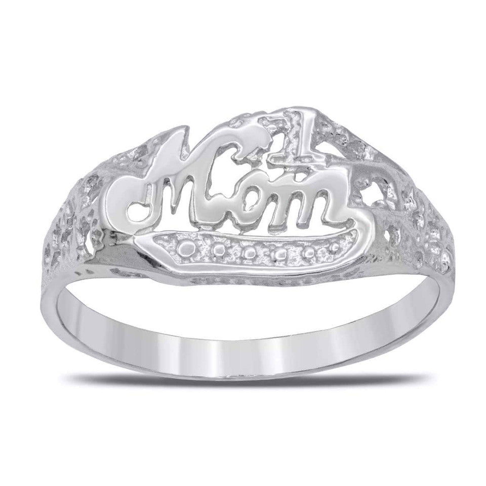 Gold #1 Mom Mother's Ring, view 4
