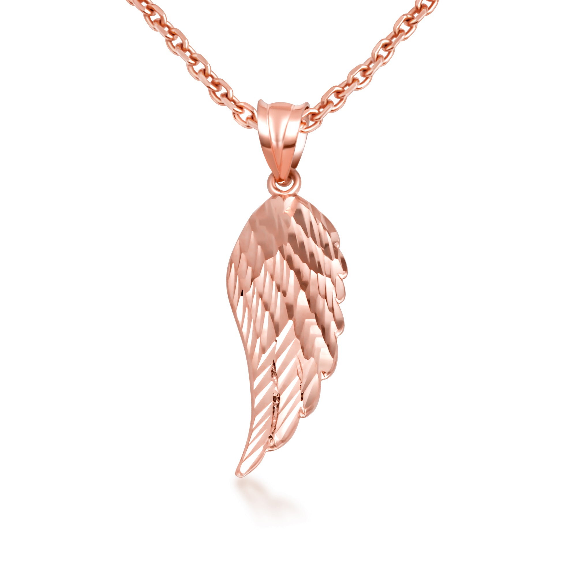 Gold Angel Wing Necklace (S/M/L), view 10