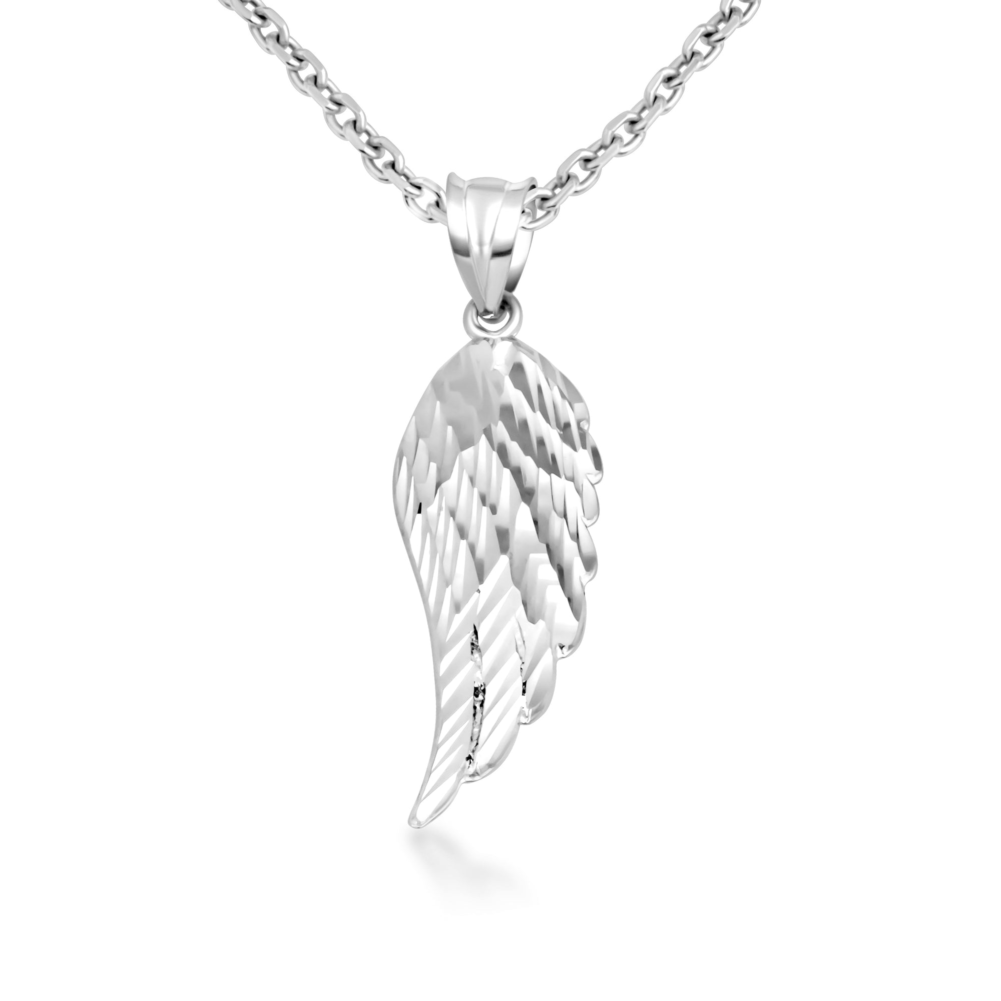 Gold Angel Wing Necklace (S/M/L), view 12