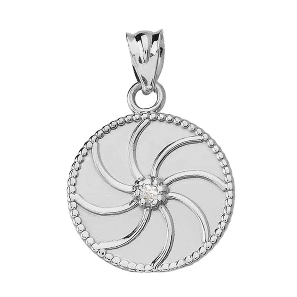 Gold Armenian Diamond Eternity Pendant Necklace, view 5