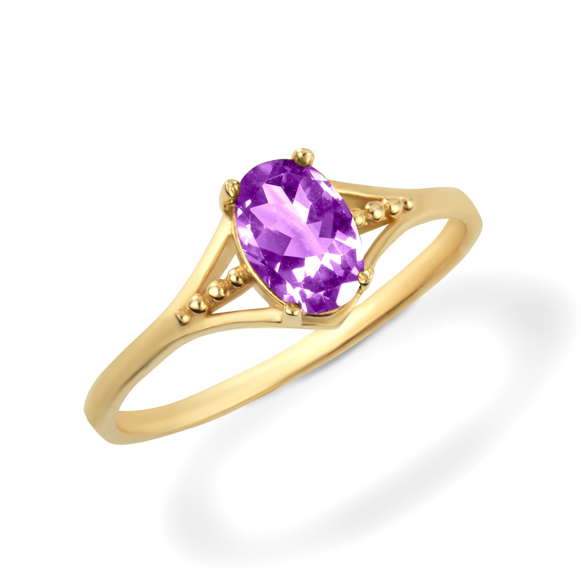 Gold Baby CZ Birthstone Ring, view 8