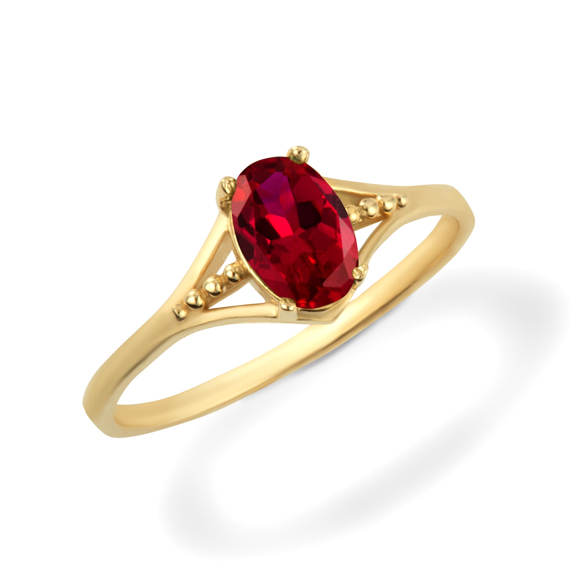 Gold Baby CZ Birthstone Ring, view 16