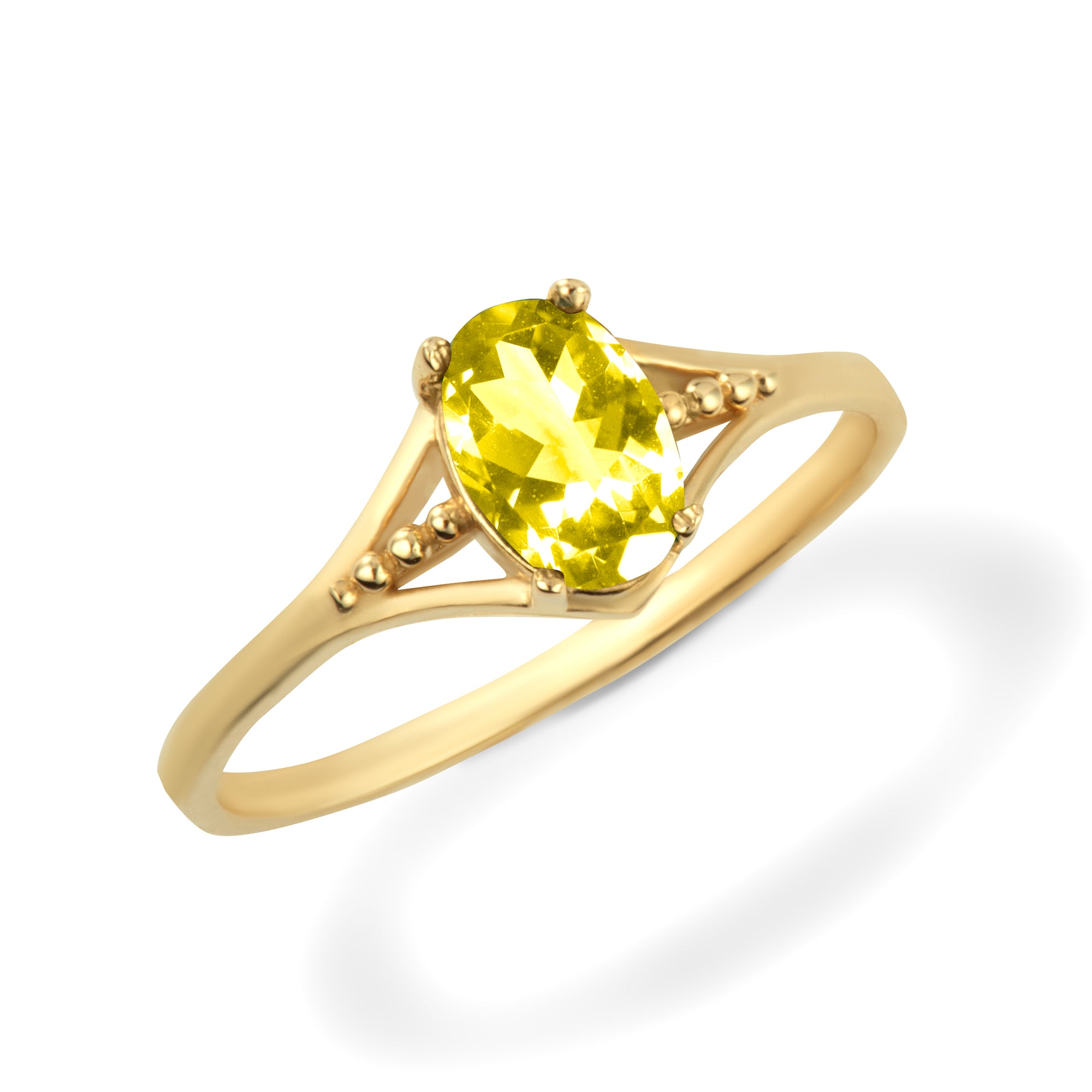 Gold Baby CZ Birthstone Ring, view 20