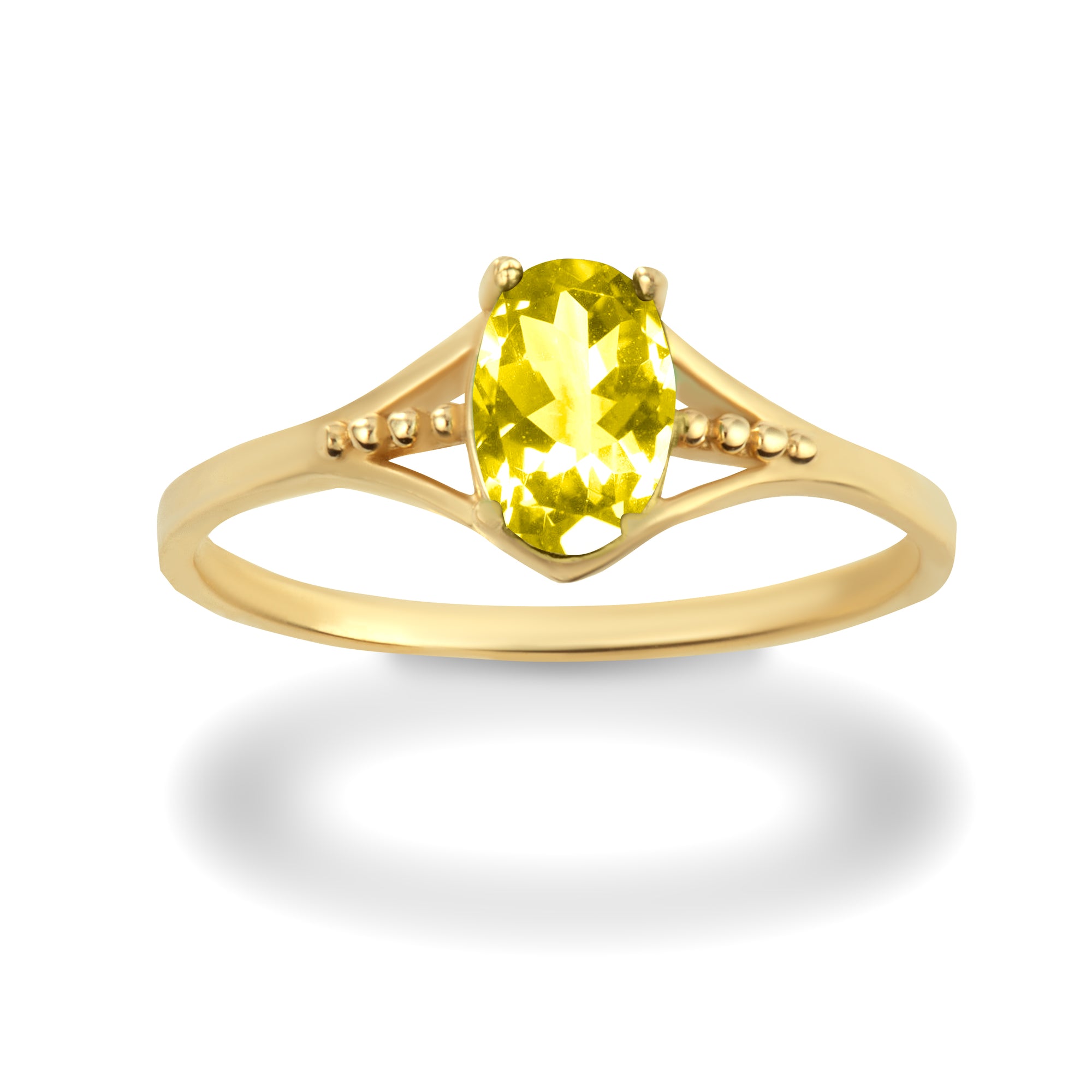 Gold Baby CZ Birthstone Ring, view 21