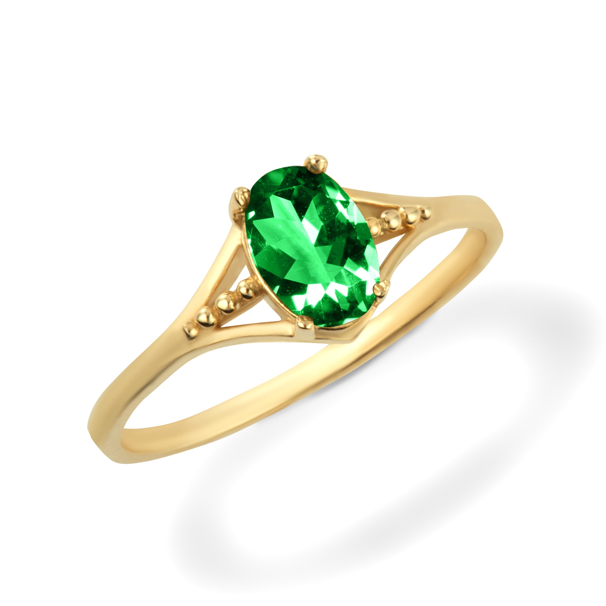 Gold Baby CZ Birthstone Ring, view 22