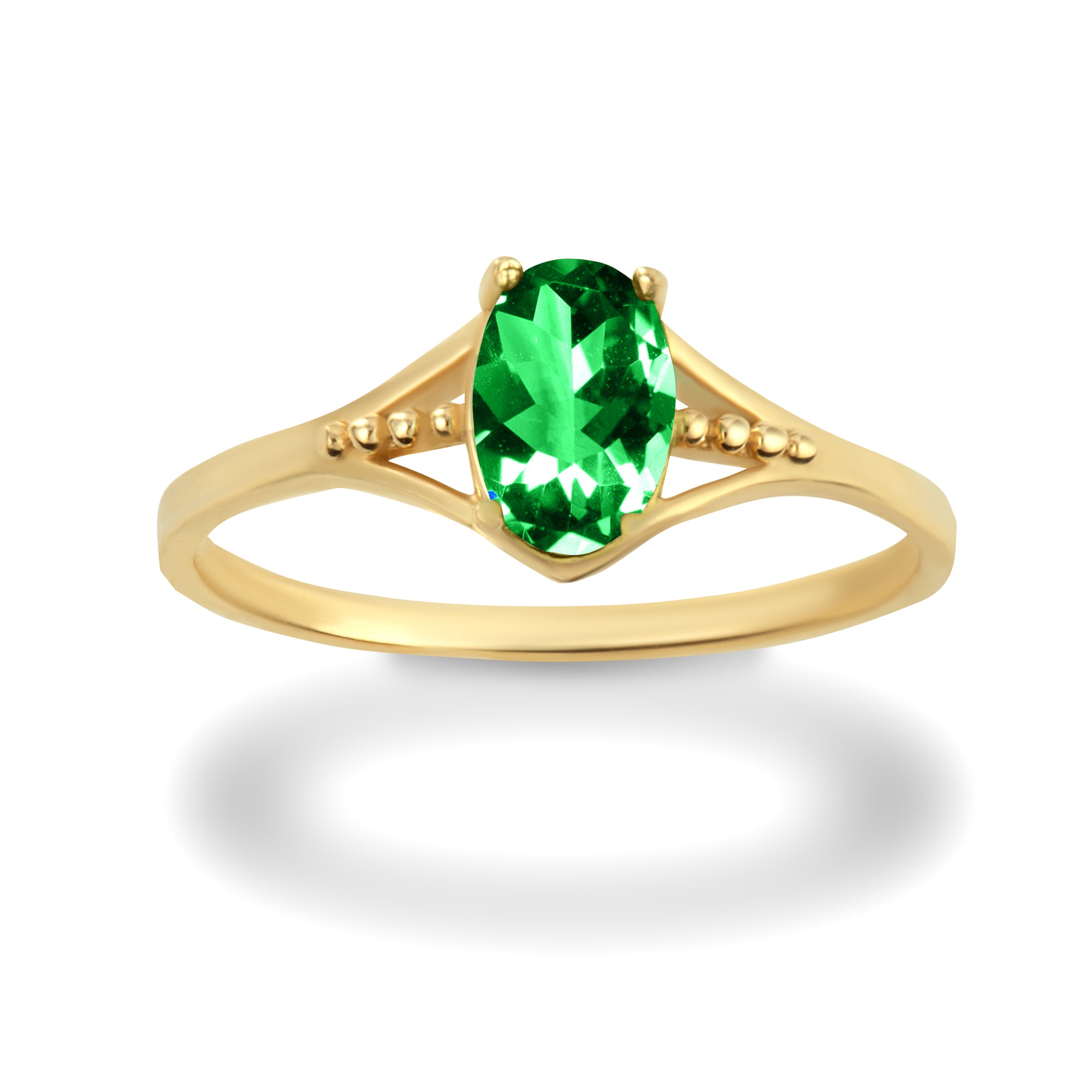 Gold Baby CZ Birthstone Ring, view 23
