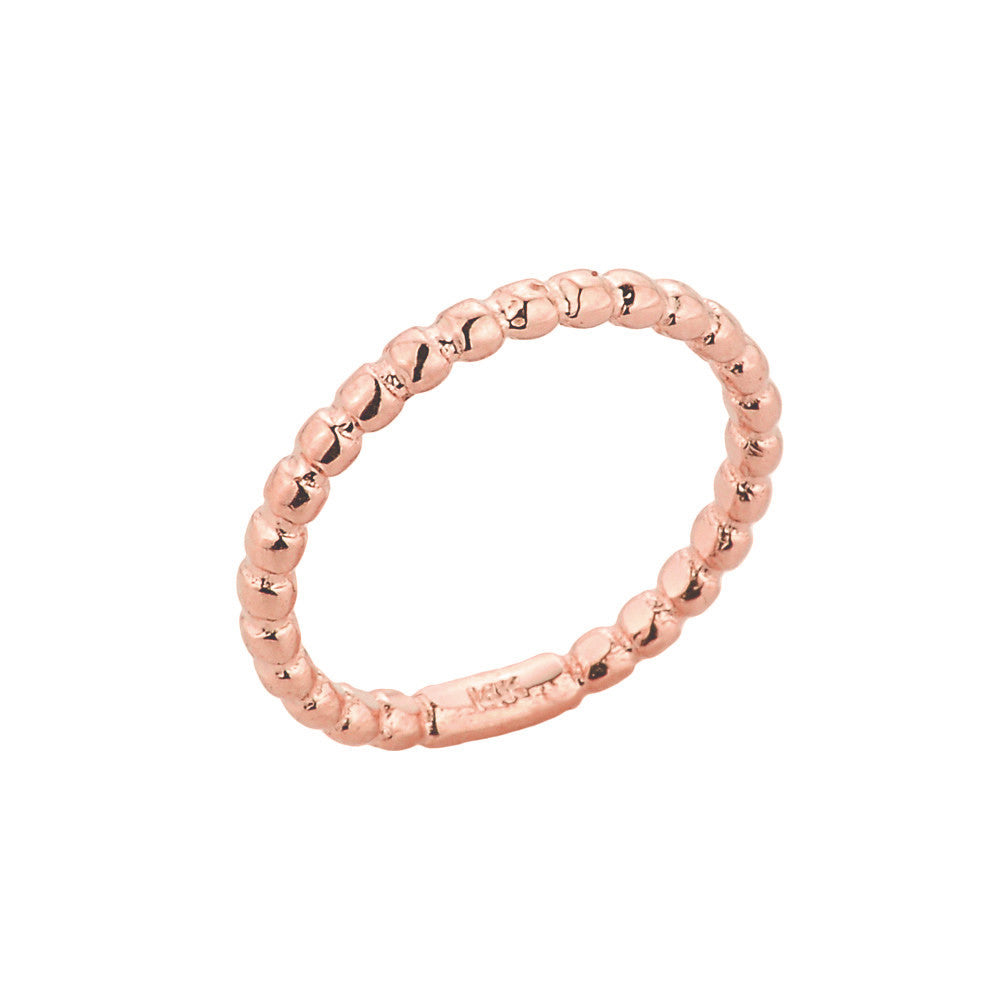 Gold Ball Chain Bead Toe Ring, view 2